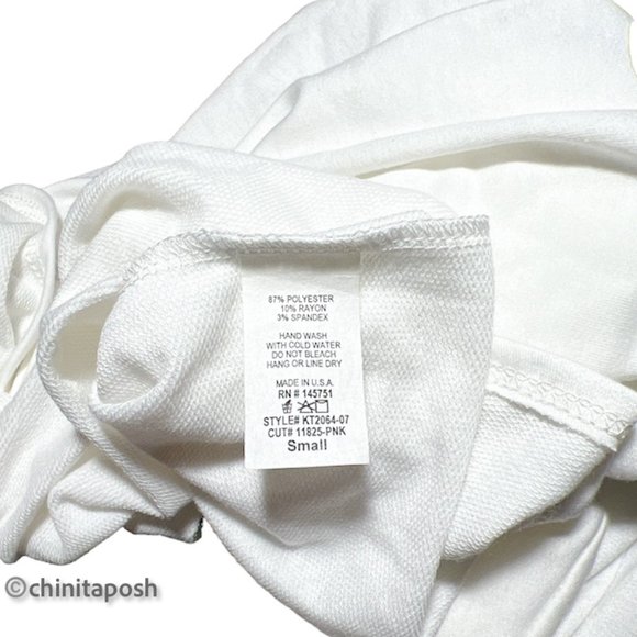 Fantastic Fawn - Ivory "I Love Santa" Graphic Front Tie Top - Picture 4 of 4